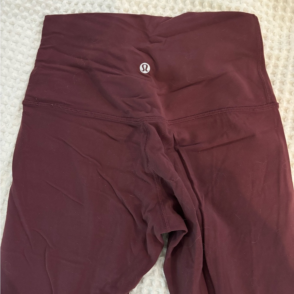 Lululemon Align Burgundy Leggings